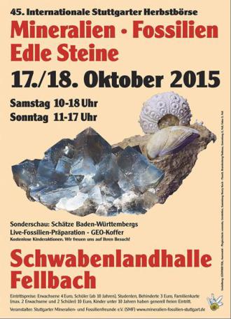 Stuttgarter Herbstbörse für Mineralien, Fossilien und edle Steine